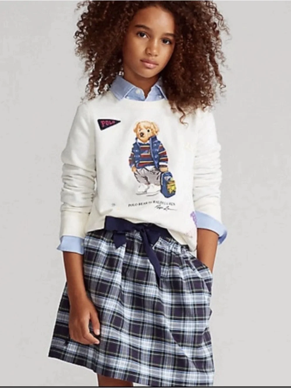 Polo Ralph Lauren Girl’s Tartan Plaid Oxford Skirt